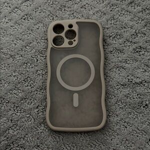 Gray Silicone iPhone Case 16 ProMax